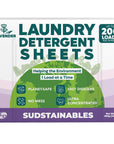 Laundry Detergent Sheets (100 sheets 200 loads)