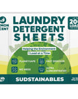 Laundry Detergent Sheets (100 sheets 200 loads)