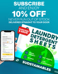 Laundry Detergent Sheets (30 sheets 60 loads)
