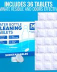 Water Bottle Cleaning Tablets 36 Pack)
