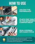 Dishwasher Cleaner and Deodorizer Tablets, 24 Pack