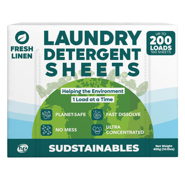 Laundry Detergent Sheets (100 sheets 200 loads)