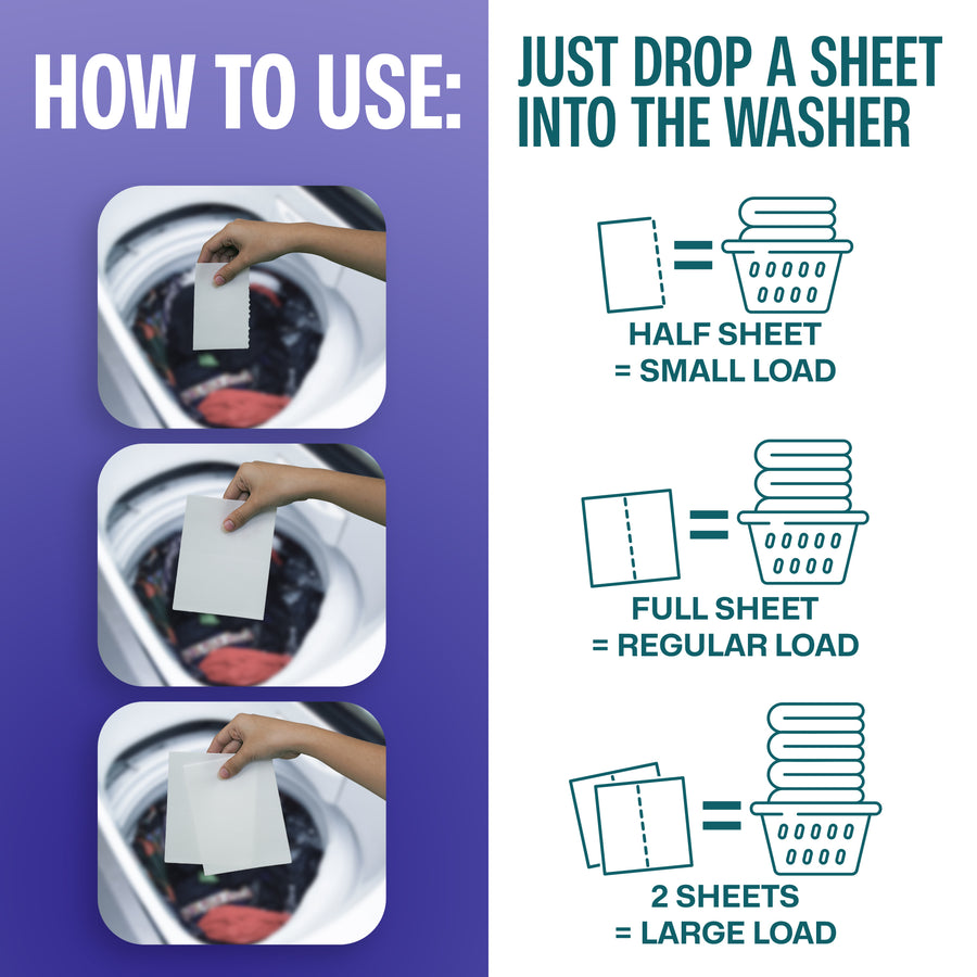 Laundry Detergent Sheets (100 sheets 200 loads)