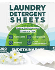 Laundry Detergent Sheets (100 sheets 200 loads)