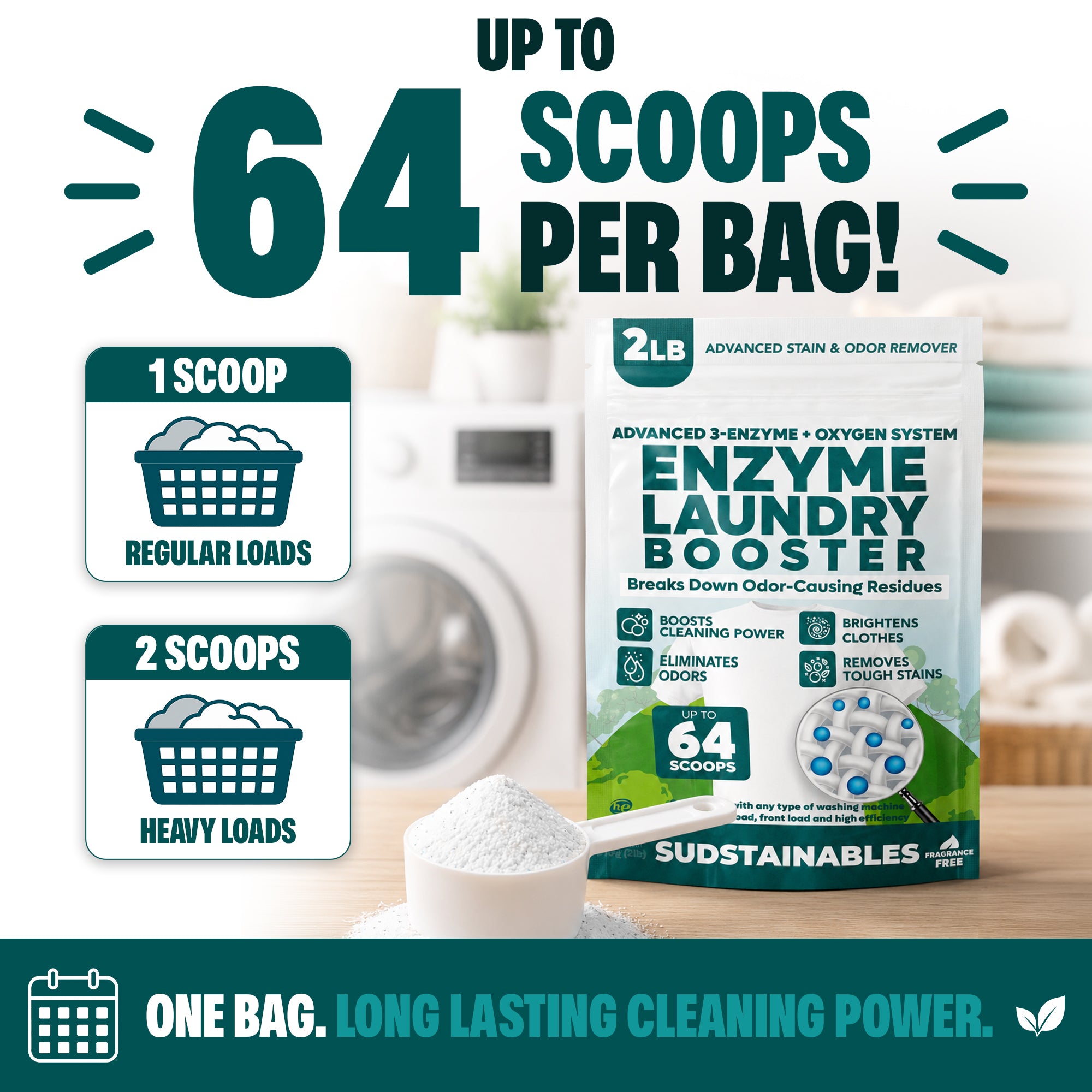Sudstainables Enzyme Laundry Booster Powder
