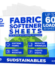 Fabric Softener Sheets for Washer (30 Sheets)