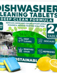 Dishwasher Cleaner and Deodorizer Tablets, 24 Pack