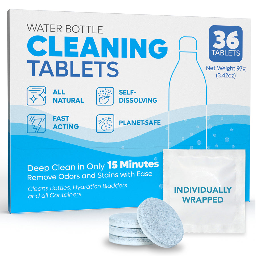 Water Bottle Cleaning Tablets 36 Pack)