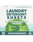 Laundry Detergent Sheets (100 sheets 200 loads)